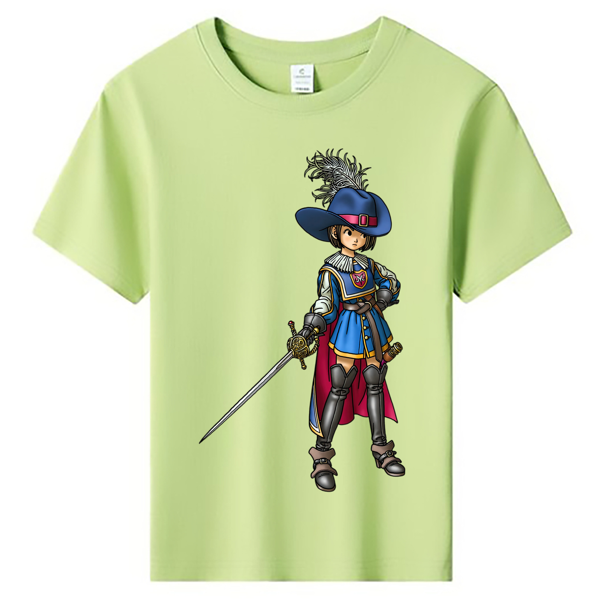 （画像用） ドラゴンクエスト Doragon Kuesuto Dragon Quest 綿100％キッズTシャツ（フロントプリント）